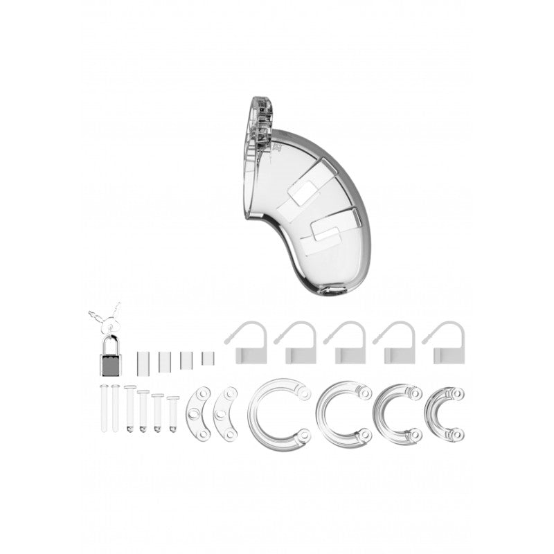 Cock Cage Uomo Trasparente – Gabbia di Castità in Plastica Rigida