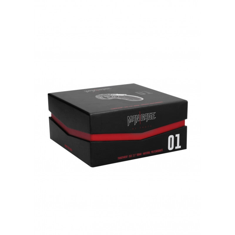 Cock Cage Uomo Trasparente – Gabbia di Castità in Plastica Rigida